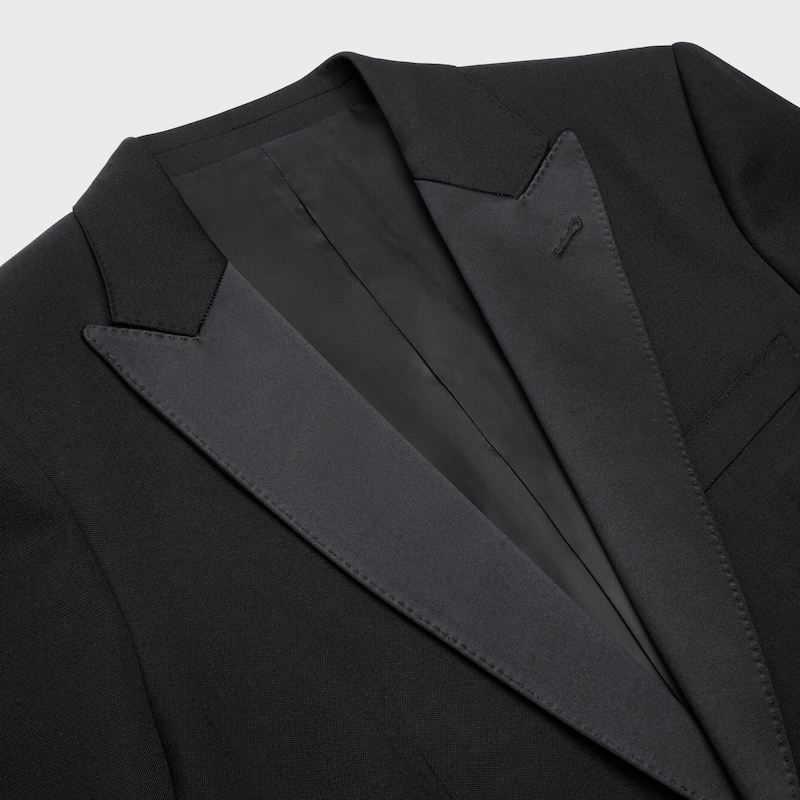 classic tux jacket in grain de poudre wool