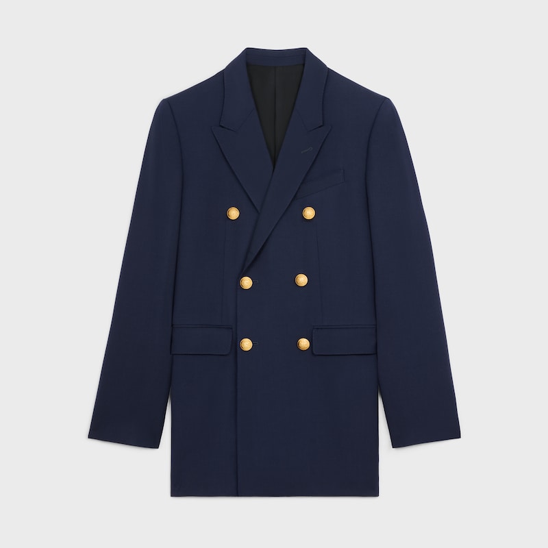 camden jacket in wool gabardine