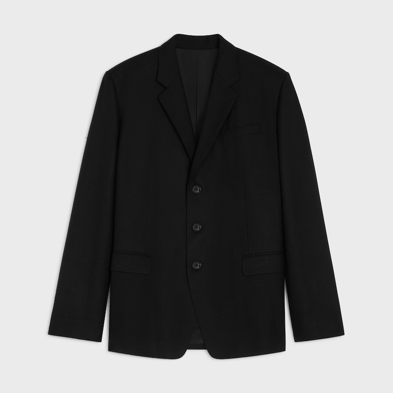 tailored jacket in cashmere twill