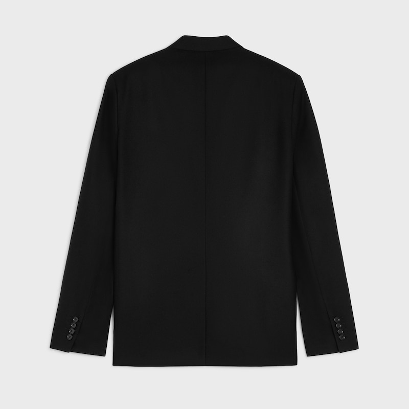 tailored jacket in cashmere twill