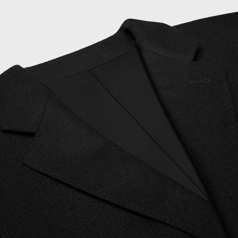 tailored jacket in cashmere twill
