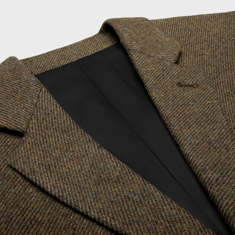 tailored jacket in tricotine wool