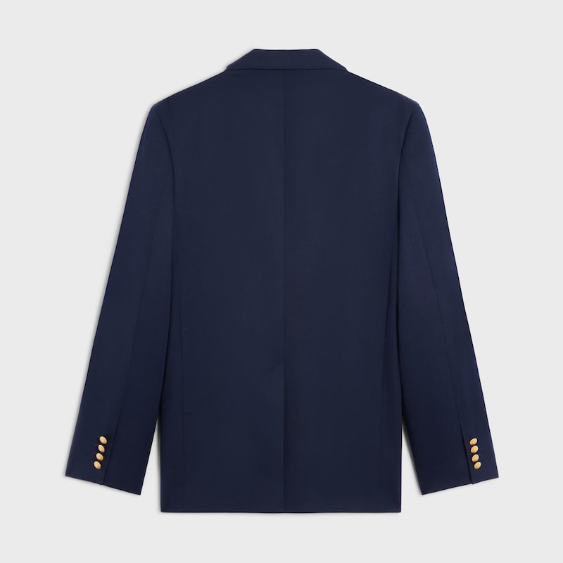 tailored jacket in diagonal wool