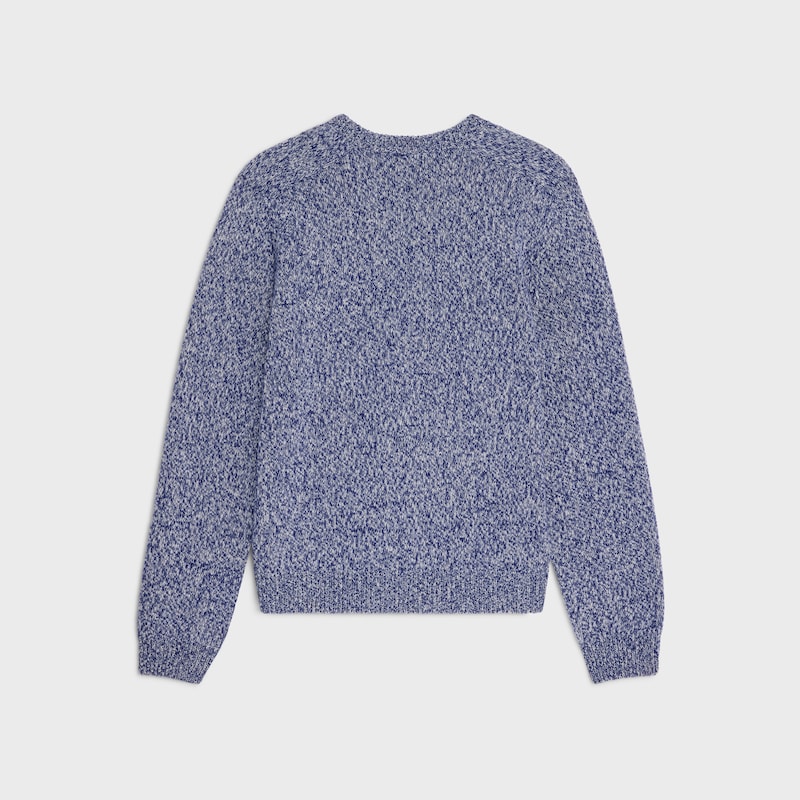 crewneck sweater in wool and cashmere