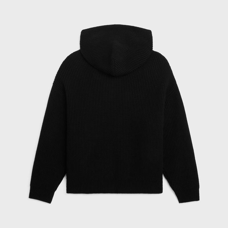 celine hooded sweater in monochromic wool