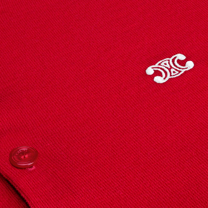 polo sweater in fine cotton