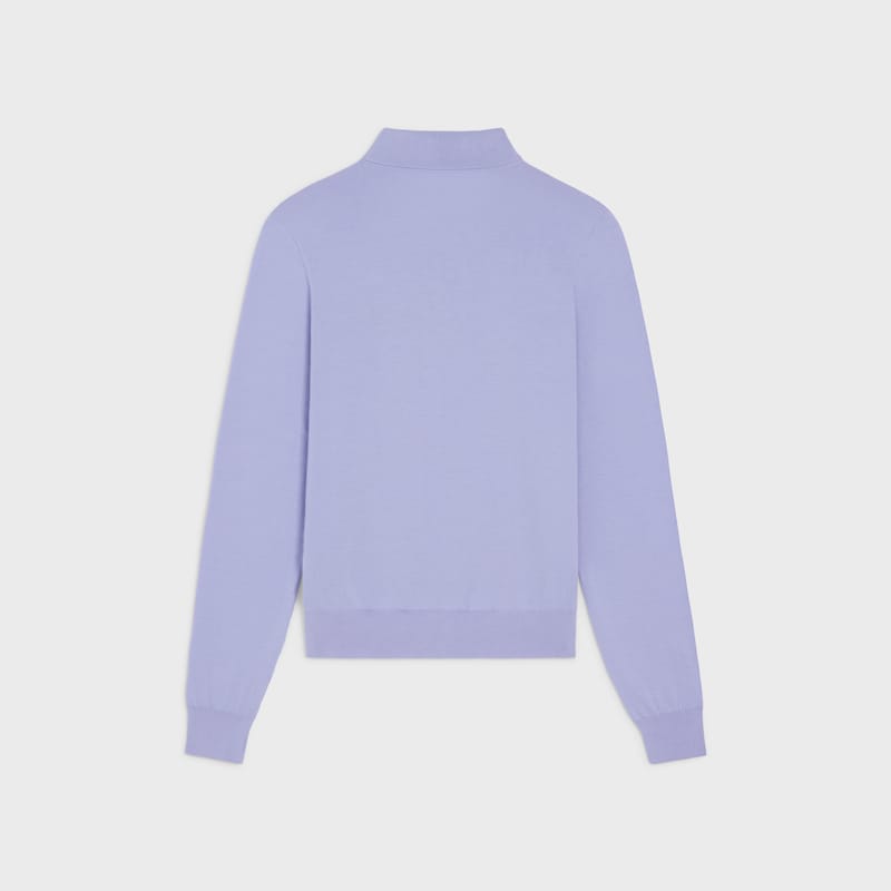 polo sweater in fine cotton