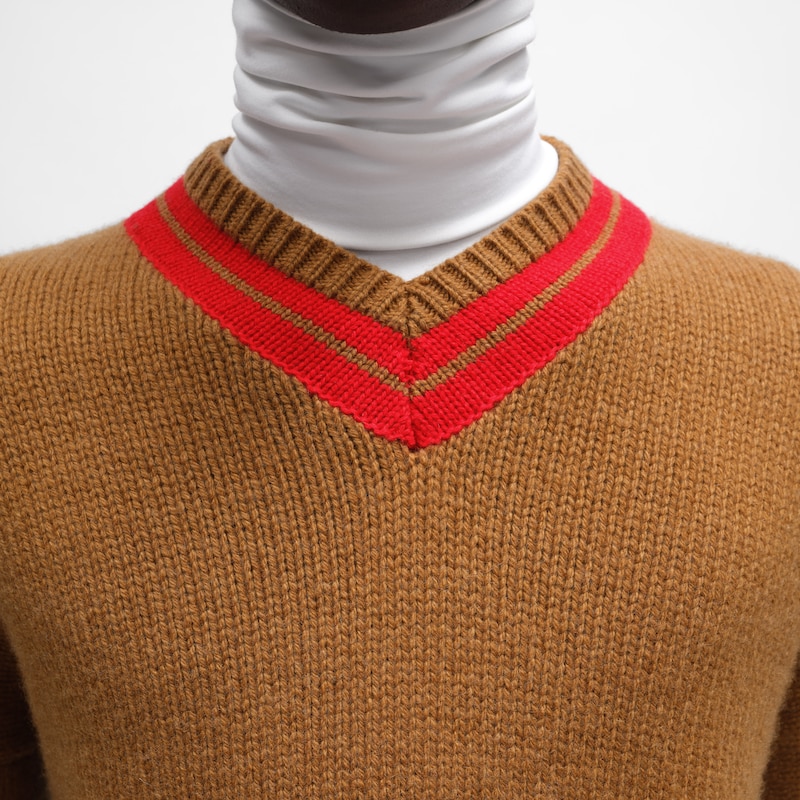 v-neck sweater in cashmere