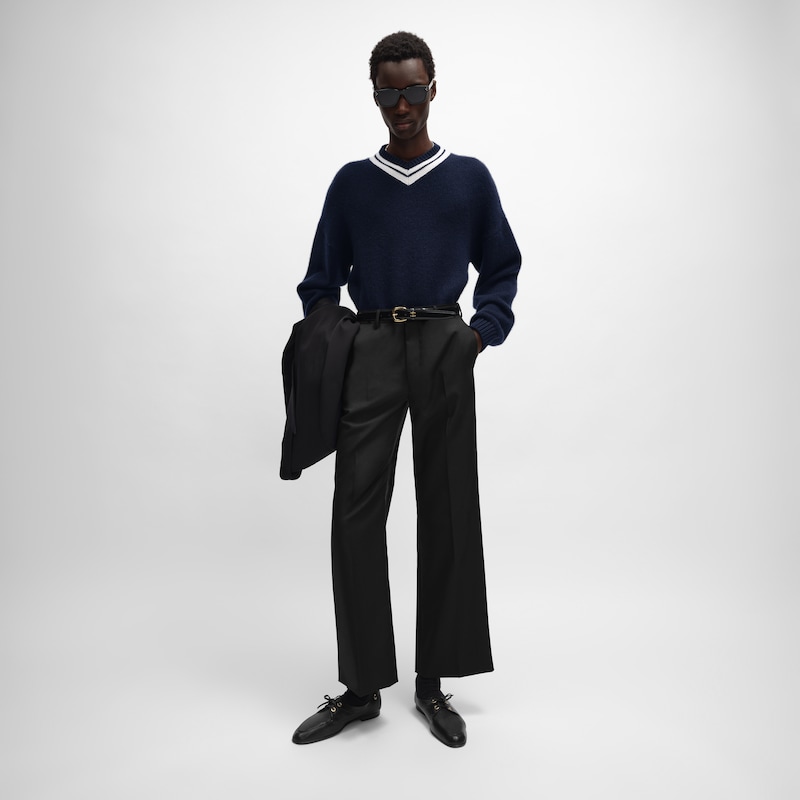 v-neck sweater in cashmere
