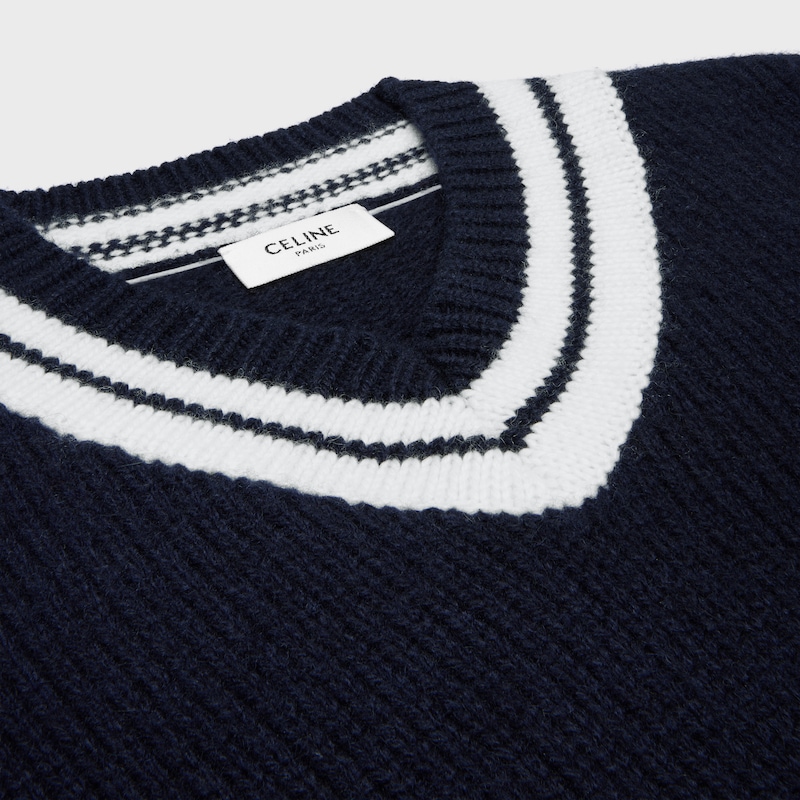 v-neck sweater in cashmere