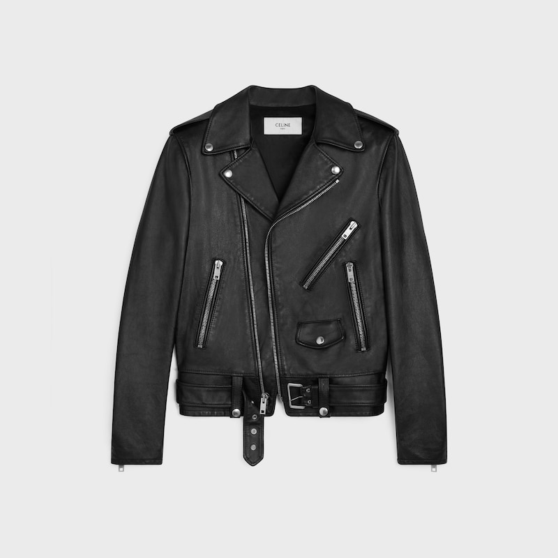 classic biker jacket in calfskin