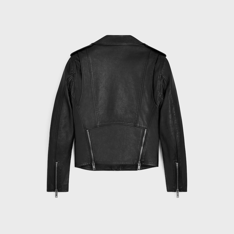 classic biker jacket in calfskin