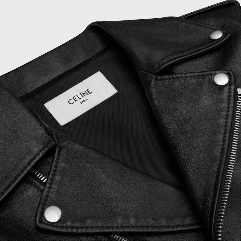 classic biker jacket in calfskin
