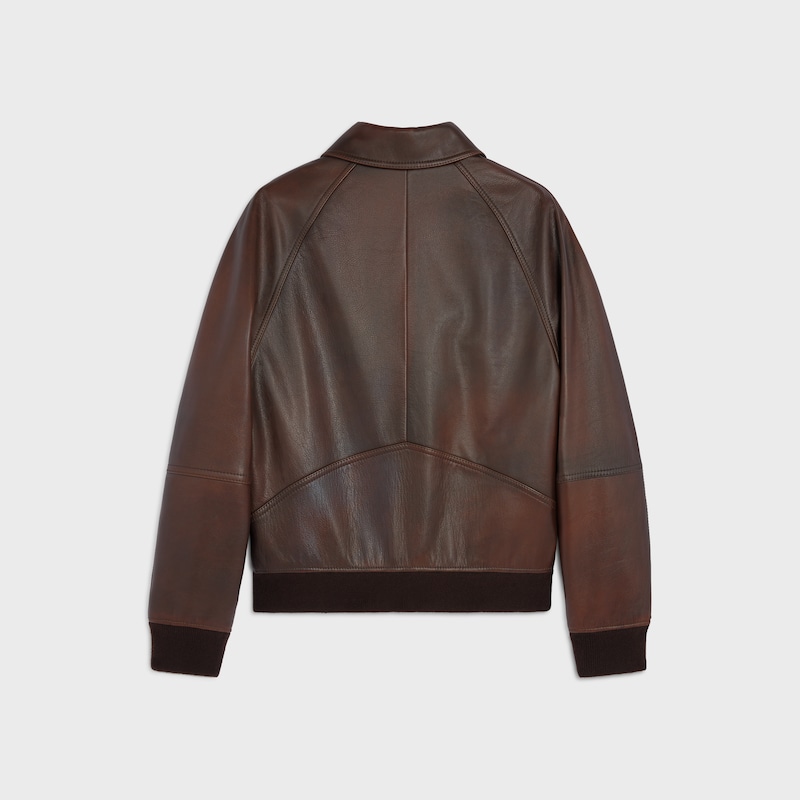 bomber jacket in calfskin