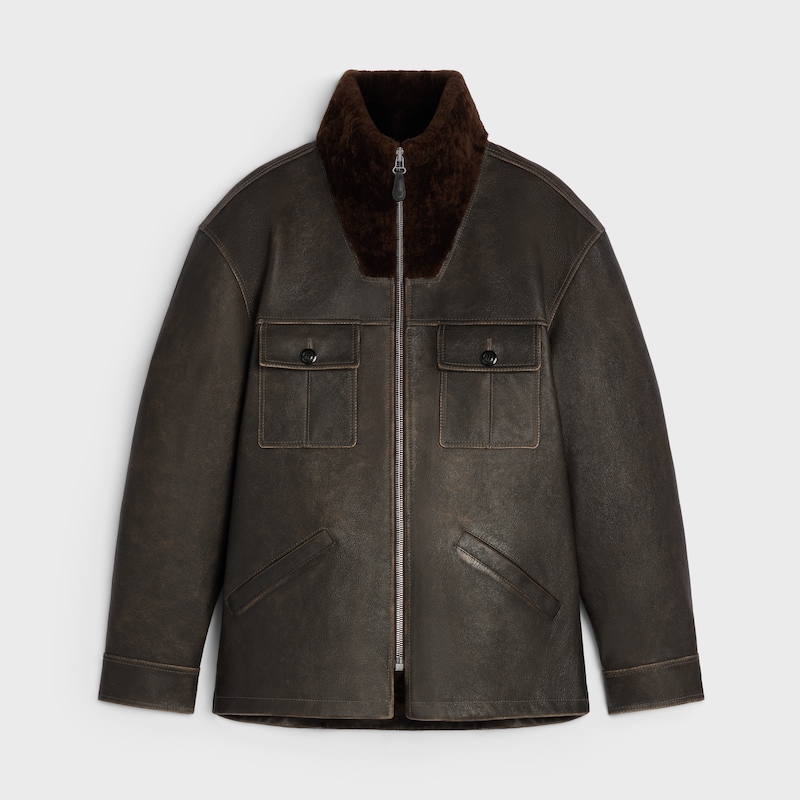 blouson in buffalo leather