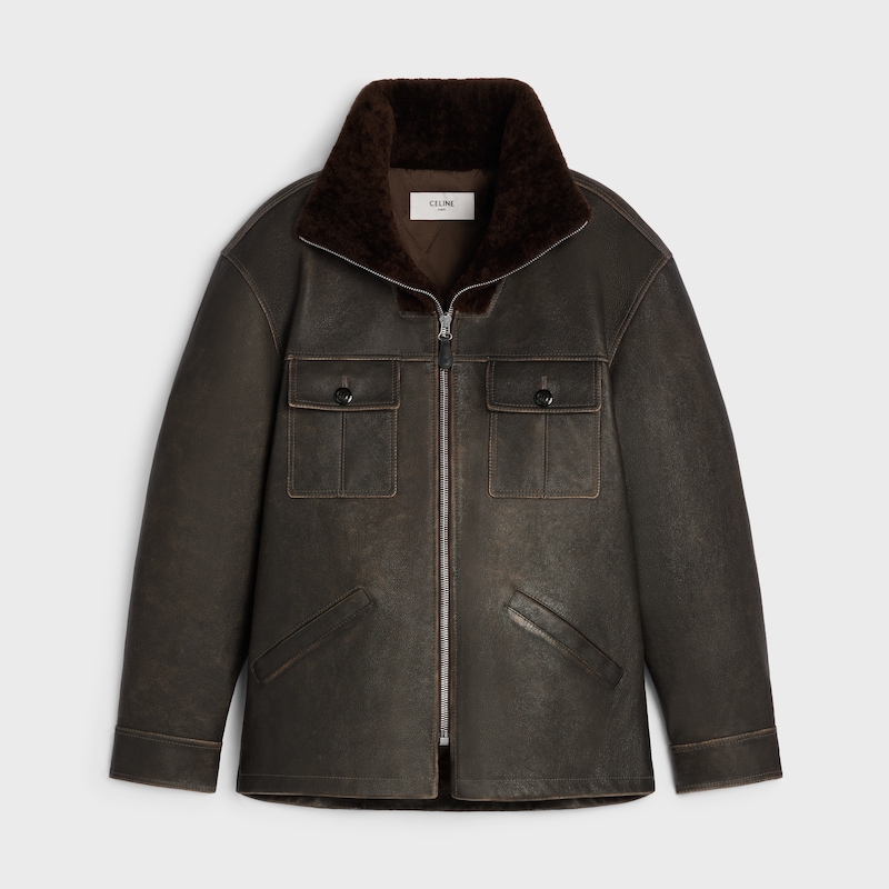 blouson in buffalo leather