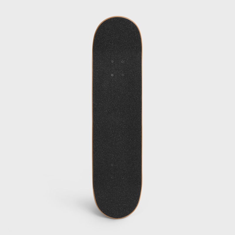 skateboard in textured tiger and celine print