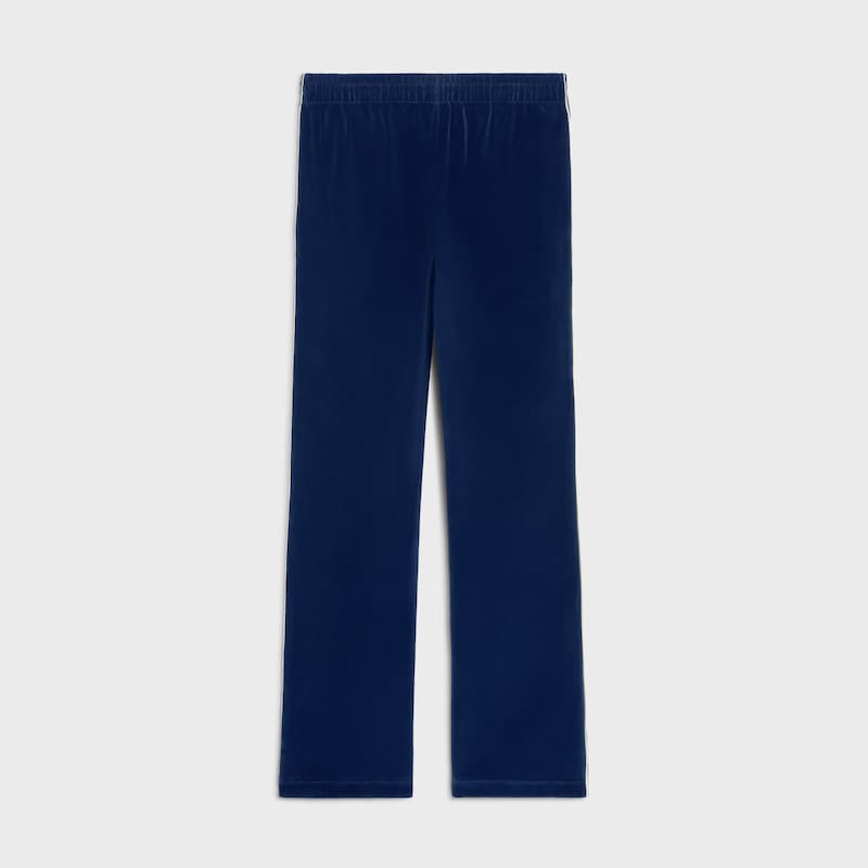 tracksuit pants in velvet jersey