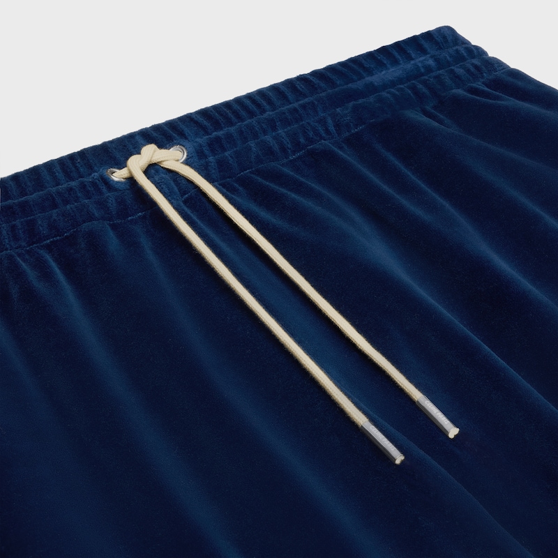 tracksuit pants in velvet jersey