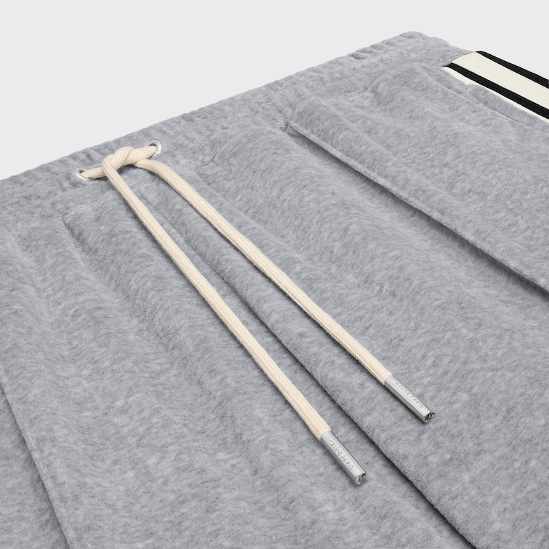 tracksuit pants in velvet cotton
