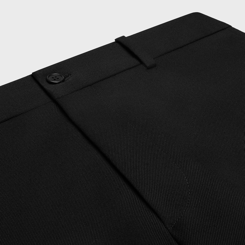 dock trousers in wool and mohair gabardine