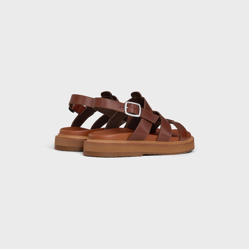 celine tippi sandal in calfskin - vegetal tanning