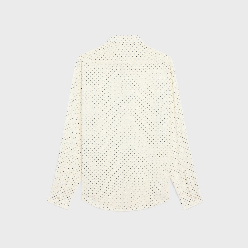loose shirt in printed viscose