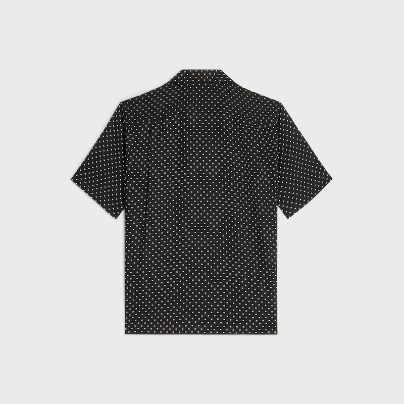 hawaiian shirt in printed viscose