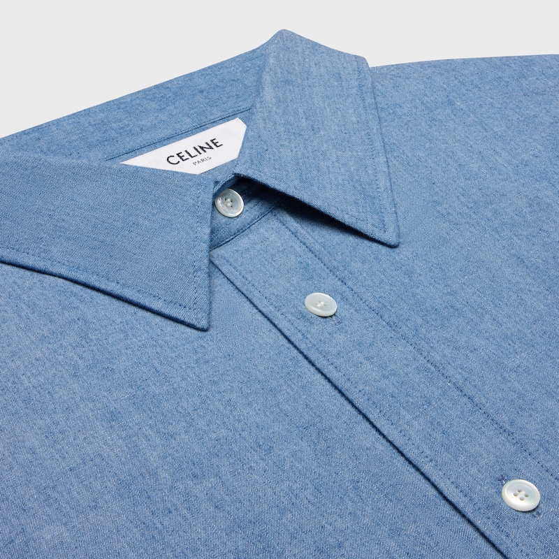 loose shirt in chambray cotton