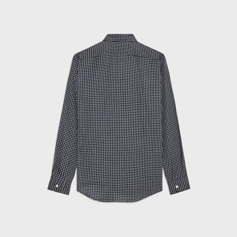 loose shirt in checked cotton