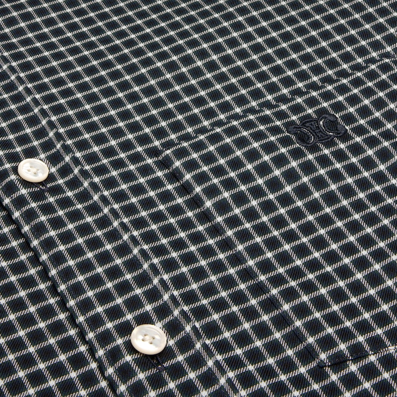 loose shirt in checked cotton