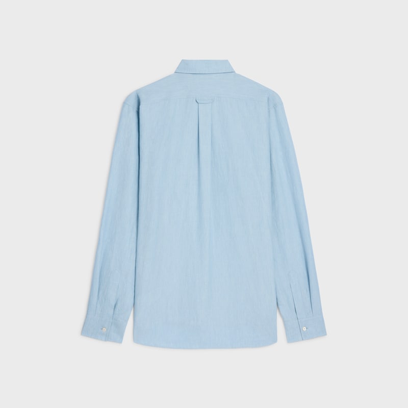 relaxed shirt in chambray cotton