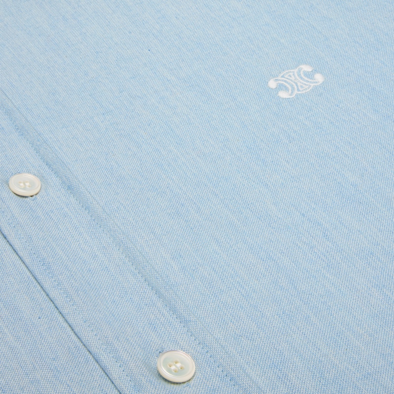 relaxed shirt in chambray cotton