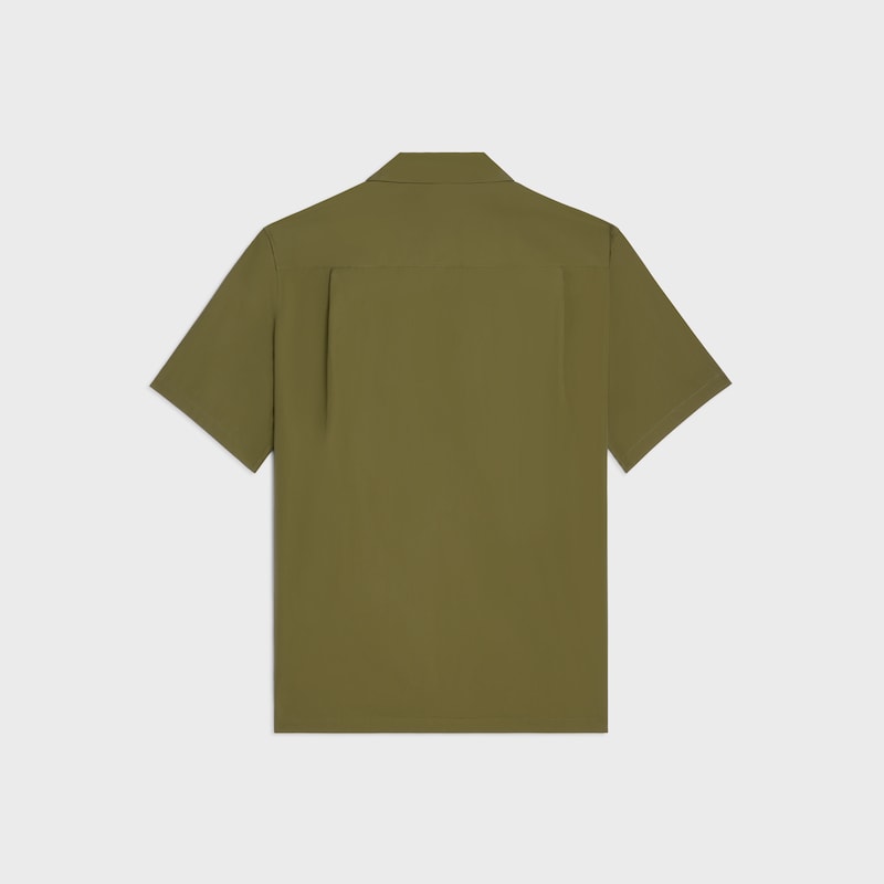 bowling shirt in cotton poplin