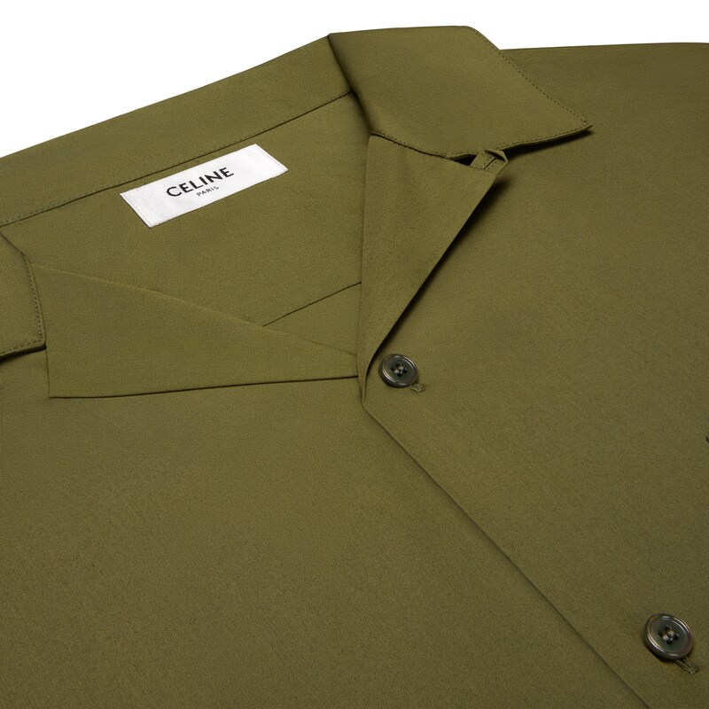 bowling shirt in cotton poplin