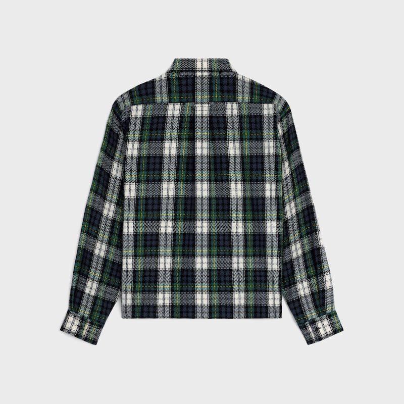 overshirt in tartan cashmere