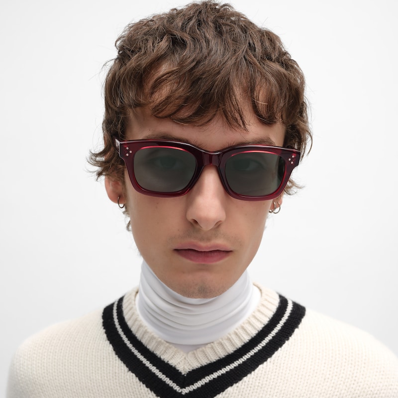black frame 41 sunglasses in acetate