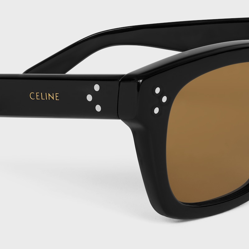 black frame 41 sunglasses in acetate