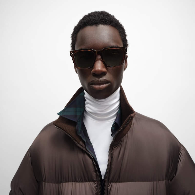 black frame 45 sunglasses in acetate