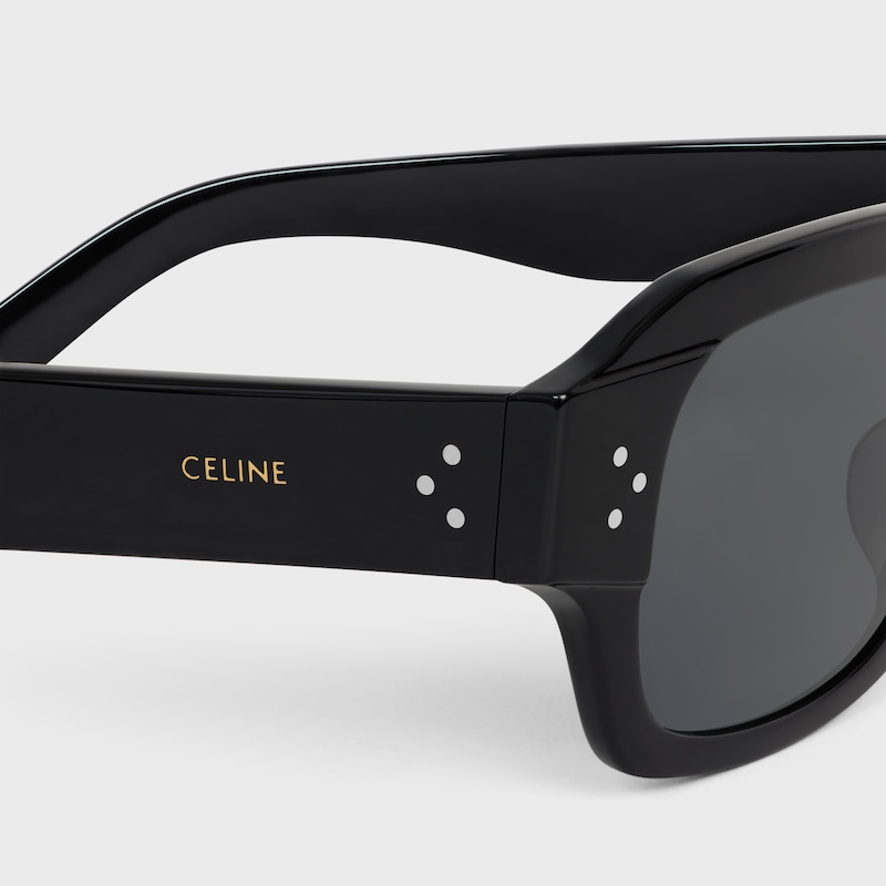 black frame 61 sunglasses in acetate
