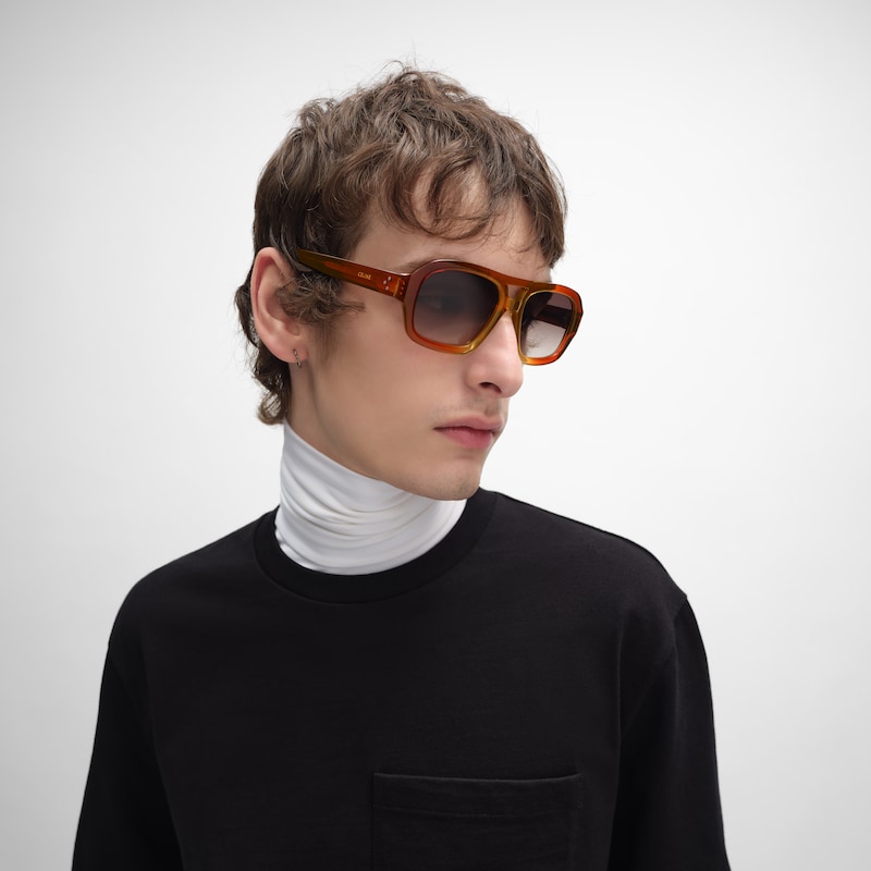 black frame 62 sunglasses in acetate