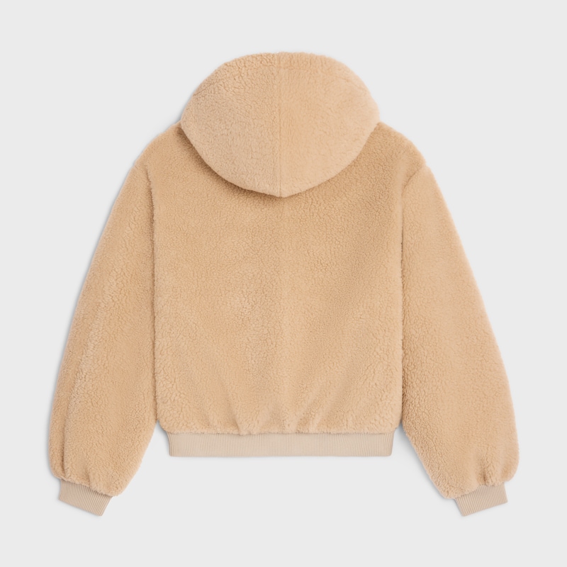 hooded jacket in polar fleece