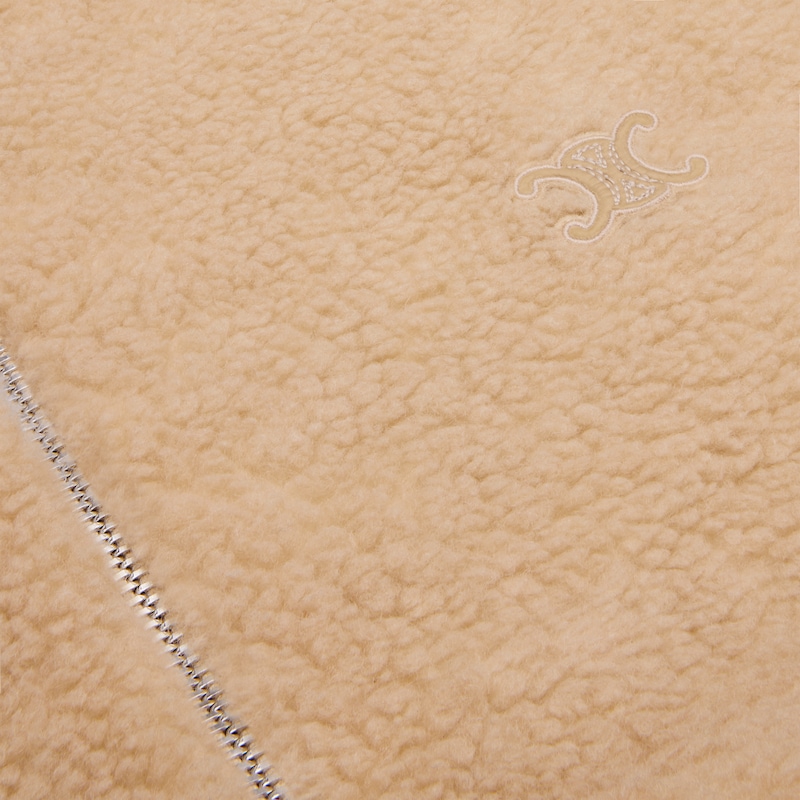 hooded jacket in polar fleece