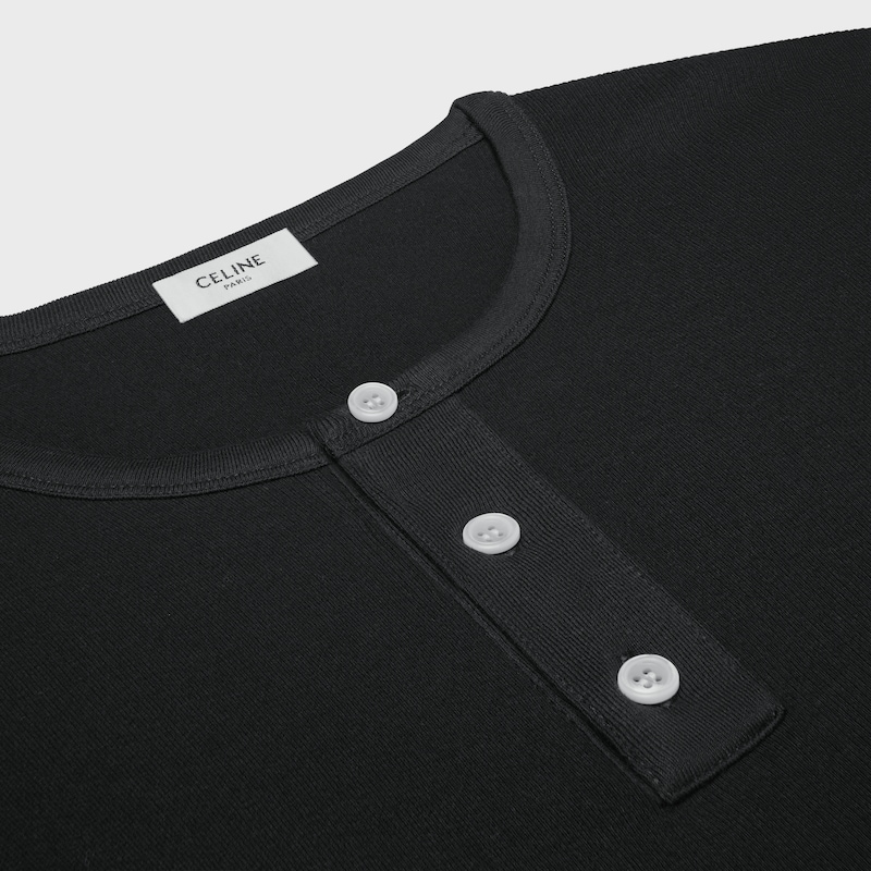 long sleeved t-shirt in ribbed cotton jersey