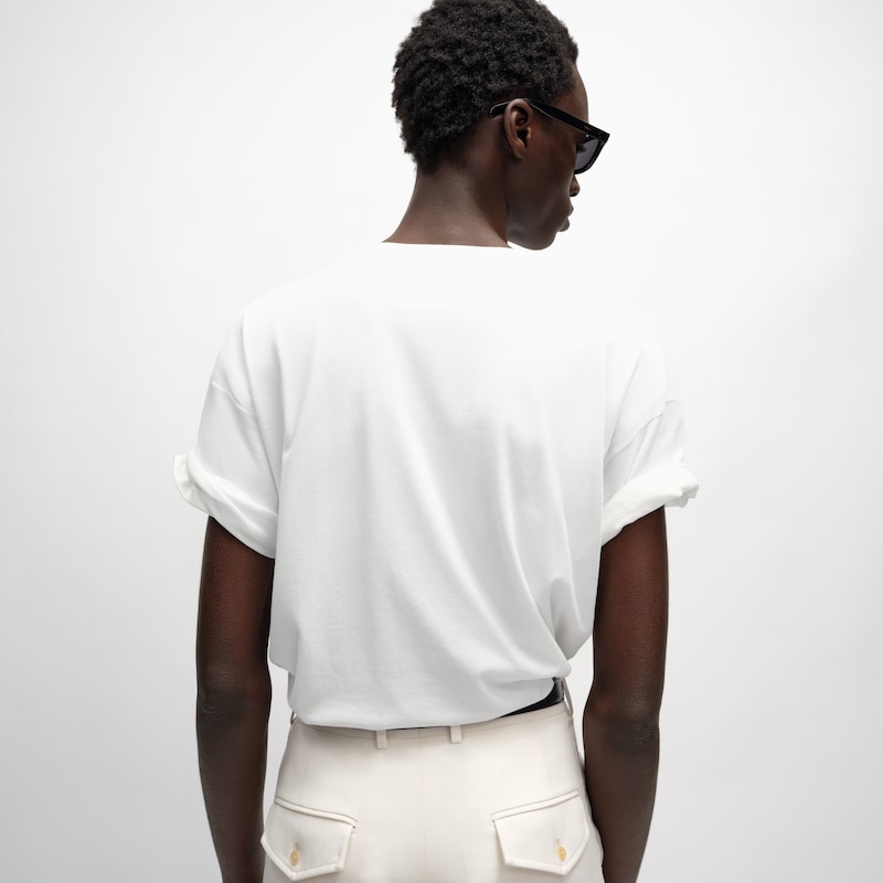 double layers t-shirt in fine cotton jersey