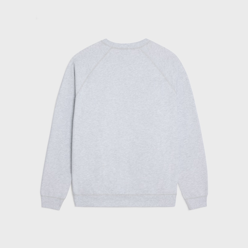 regular sweatshirt in cotton fleece