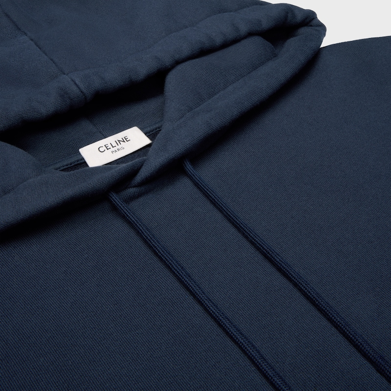 hoodie in cotton fleece