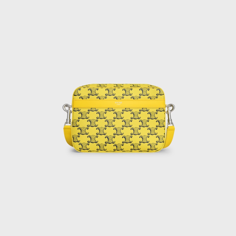 small messenger bag in triomphe canvas and calfskin