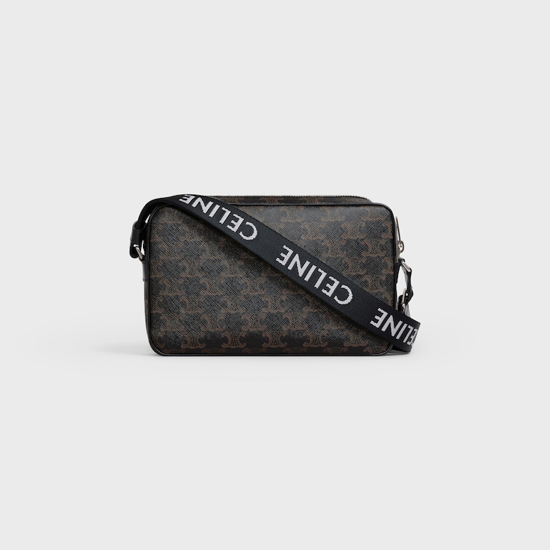 medium messenger bag in triomphe canvas and calfskin