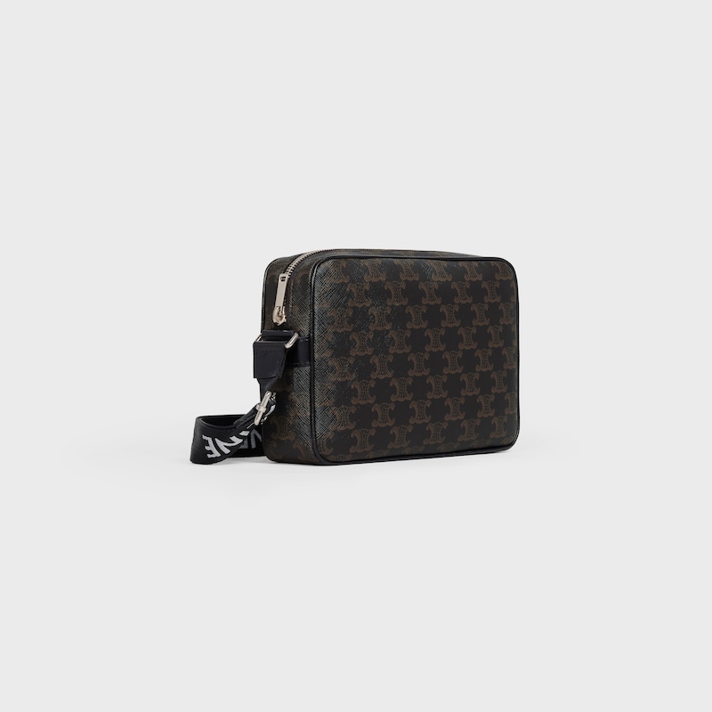 medium messenger bag in triomphe canvas and calfskin